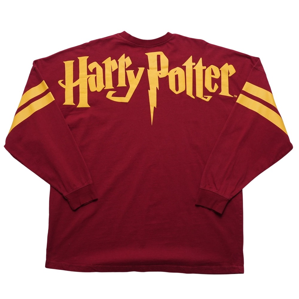 Harry Potter Long Sleeve T-Shirt Men XL Red Gold‎ Stripes HP Logo Gryffindor